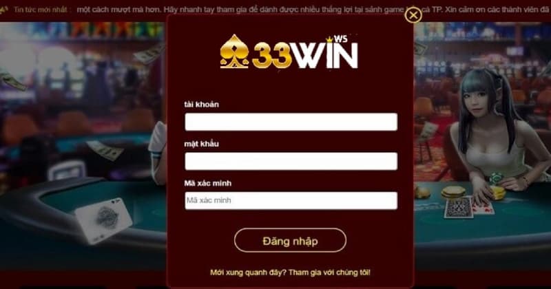 xử lý các vấn đề 33Win đăng nhập